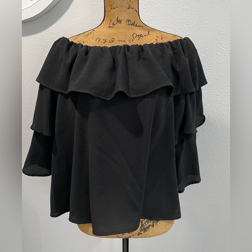 Black Off Shoulder Top